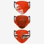 Cubrebocas de los Cleveland Browns 3 unidades