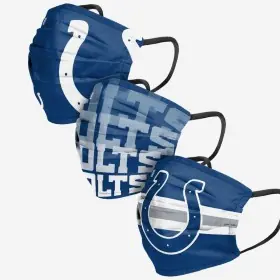 Indianapolis Colts Face Cover 3pk