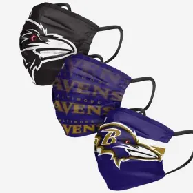 Baltimore Ravens Ansigtsmaske 3-pak