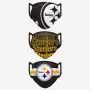 Cubierta Facial de los Pittsburgh Steelers 3pk