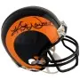 Kurt Warner St. Louis Rams Casco Mini Riddell Retro 1981 - 1999 Autografato con Iscrizione "HOF 17"