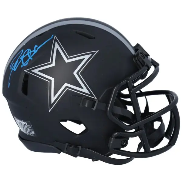 Deion Sanders Dallas Cowboys Casco Mini Autografato Riddell Eclipse Alternate Speed