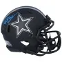 Deion Sanders Dallas Cowboys Casco Mini Autografato Riddell Eclipse Alternate Speed