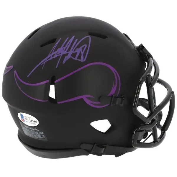 Adrian Peterson Minnesota Vikings Signierter Riddell Eclipse Alternate Speed Minihelm