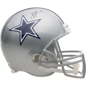 Casco Replica Riddell Autografato di Troy Aikman dei Dallas Cowboys