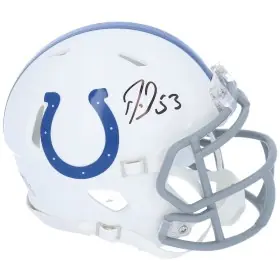 Darius Leonard Indianapolis Colts Autograferet Riddell Speed Mini Hjelm