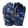 Wilson NFL Stretch Fit Jugend Receiver-Handschuhe - New England Patriots