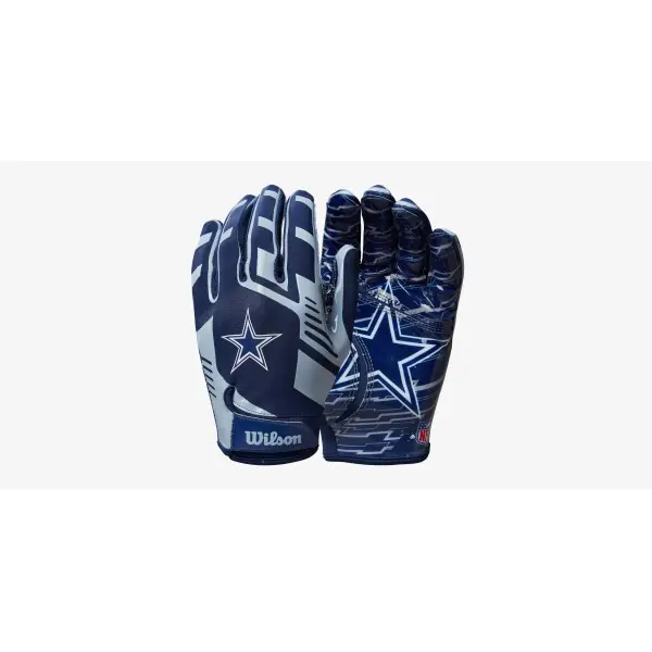 Wilson NFL Stretch Fit Jugend Receiver Handschuhe - Dallas Cowboys