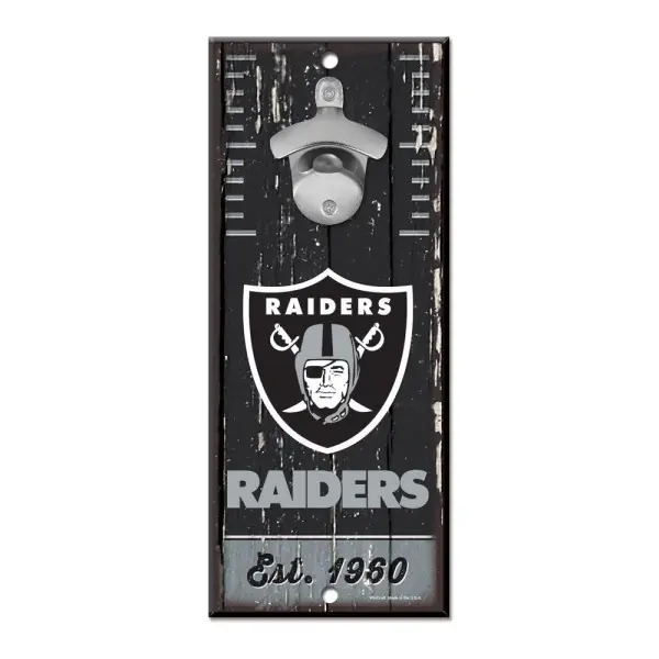 Las Vegas Raiders Apribottiglie Segnaposto 5" x 11"
