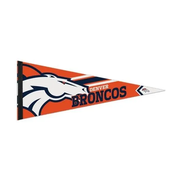 Banderín Premium Roll & Go de los Denver Broncos 12" x 30"