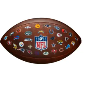 Ballon de football rétro NFL 32 équipes - Adulte