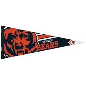 Banderín Premium Enrollar y Listar Chicago Bears 12" x 30"