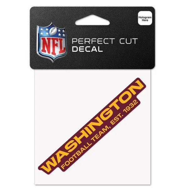 Washington Football Team 4" x 4" Logoklistermärke