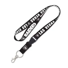 Lanière Las Vegas Raiders Blackout avec boucle détachable 1"
