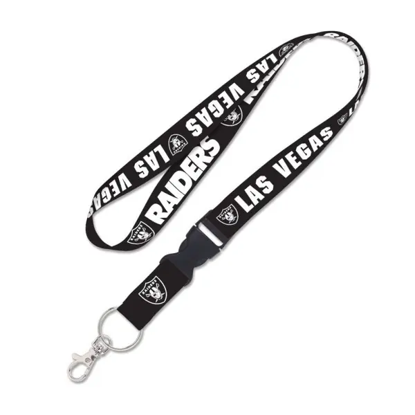 Lanière Las Vegas Raiders Blackout avec boucle détachable 1"