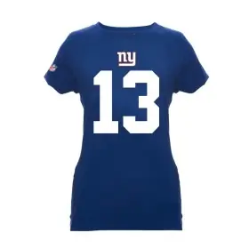 Camiseta para Damas con Nombre y Número de los New York Giants (Frontal)