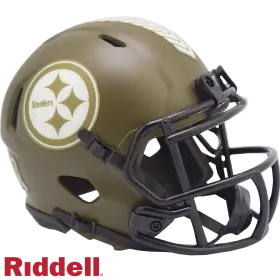 Pittsburgh Steelers Riddell Salutere Til Tjenesten Speed Mini Hjelm