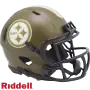 Casco Miniatura de Velocidad Salute To Service de los Pittsburgh Steelers Riddell