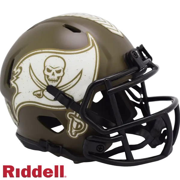 Casco Mini Speed Salute To Service de los Tampa Bay Buccaneers de Riddell