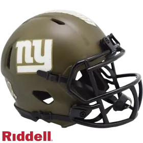 Casco Miniatura de Velocidad Riddell Salute To Service de los New York Giants