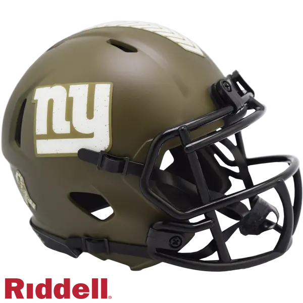 Casco Miniatura de Velocidad Riddell Salute To Service de los New York Giants