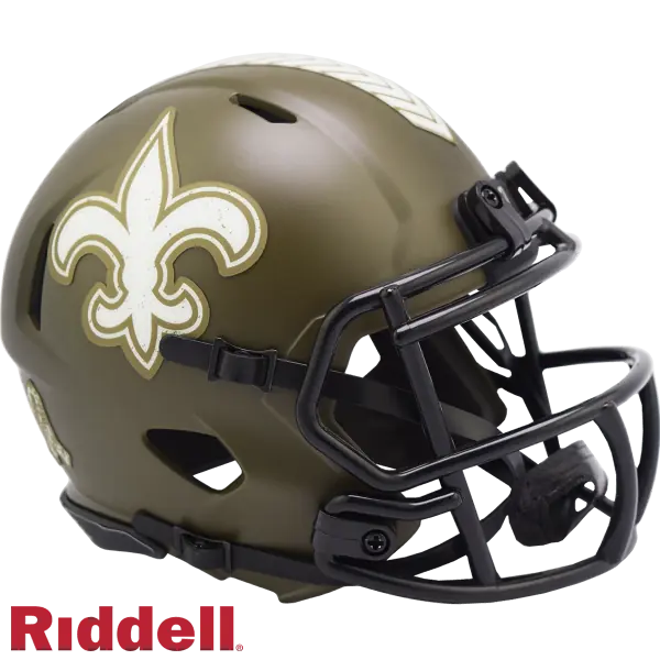 New Orleans Saints Riddell Salut an den Dienst Speed Mini-Helm