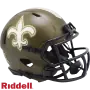 New Orleans Saints Riddell Salut an den Dienst Speed Mini-Helm