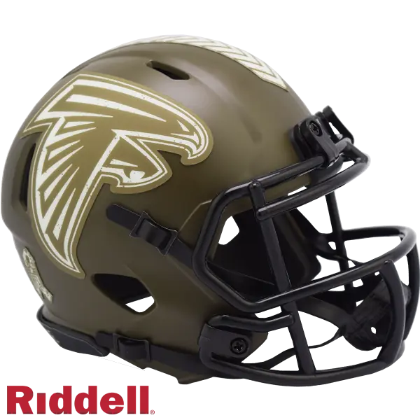 Casco Miniatura Riddell Saludo al Servicio de los Atlanta Falcons