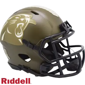 Casco Miniatura Riddell Salute To Service de los Carolina Panthers