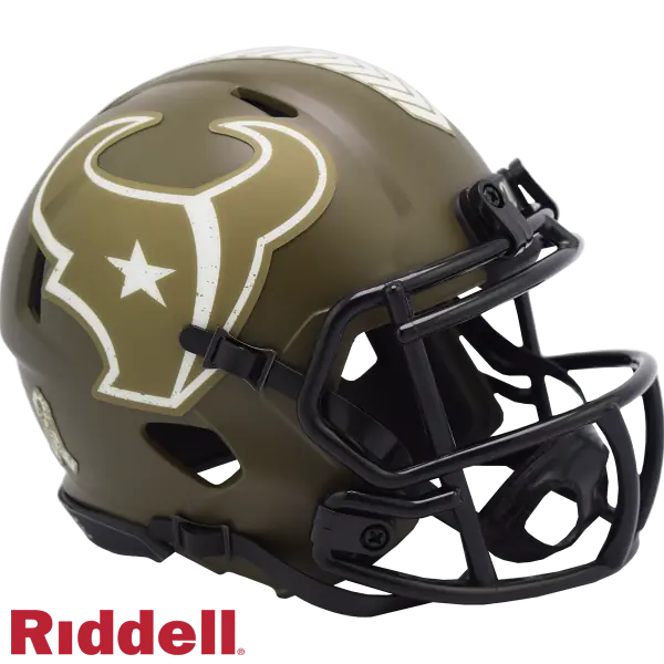 Casco Miniatura Riddell Salute To Service de los Houston Texans