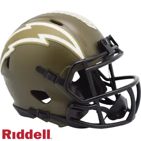 Mini casco Speed Salute To Service dei Los Angeles Chargers Riddell