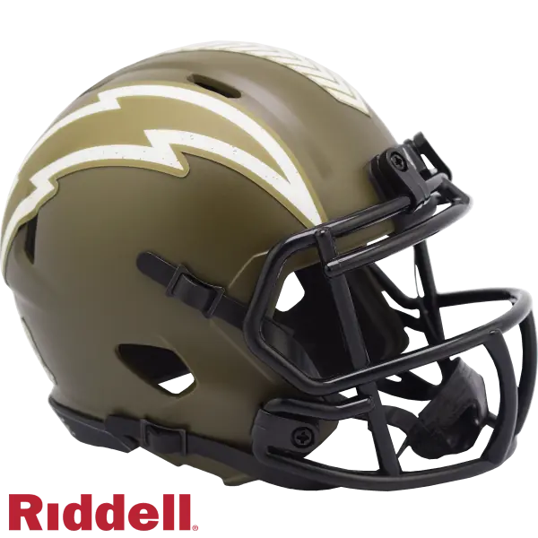 Mini casco Speed Salute To Service dei Los Angeles Chargers Riddell