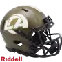 Casco Miniatura de Velocidad Riddell de los Rams de Los Ángeles Salute To Service