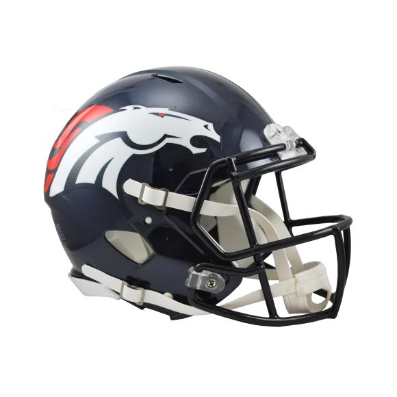 Casco Riddell Revolution Speed de tamaño real para los Denver Broncos