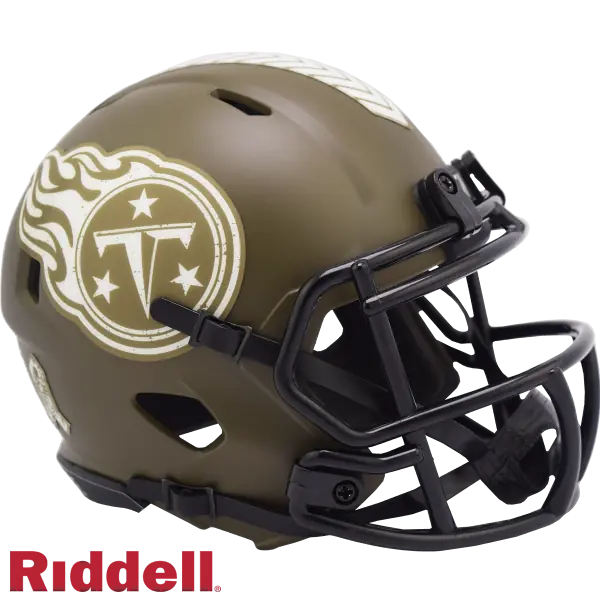 Casco en Miniatura Riddell Salute To Service de los Tennessee Titans