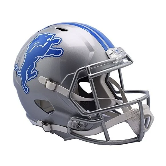 Detroit Lions volle Größe Riddell Geschwindigkeit Replik Helm