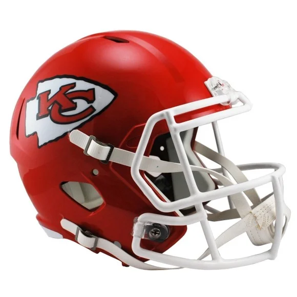 Kansas City Chiefs volle Größe Riddell Geschwindigkeit Replik Helm