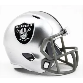Casco de bolsillo Speed de la NFL de los Las Vegas Raiders de Riddell