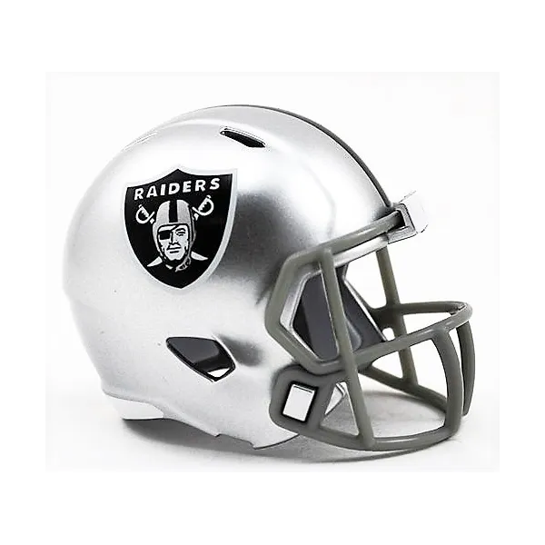 Casco de bolsillo Speed de la NFL de los Las Vegas Raiders de Riddell