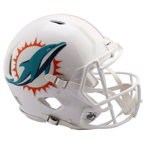 Miami Dolphins Riddell Revolution Speed Authentic-hjälm i full storlek