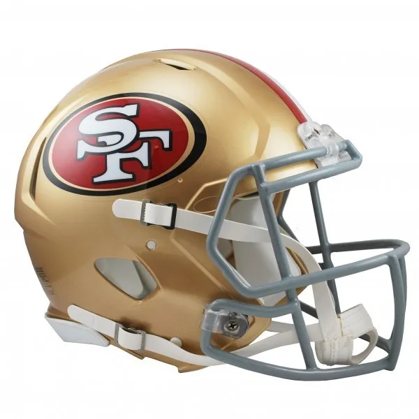 San Francisco 49ers Riddell Revolution Speed Authentic-hjälm i full storlek