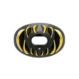 Protector bucal Battle 3D Predator Oxygen negro y dorado
