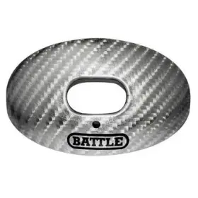 Battle Carbon Chrome Oxygen Football Mouthguard Silver