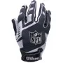 Wilson NFL Stretch Fit Receiver Gloves Silver Back