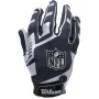 Wilson NFL Stretch Fit Receiver Gloves Silver Back