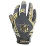 Guantes de receptor Wilson NFL Stretch Fit dorso dorado