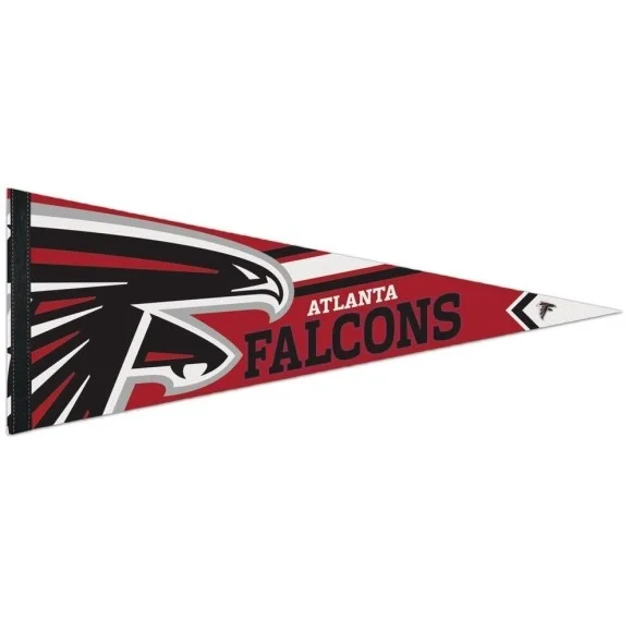 Banderín Premium Roll & Go 12" x 30" de los Atlanta Falcons