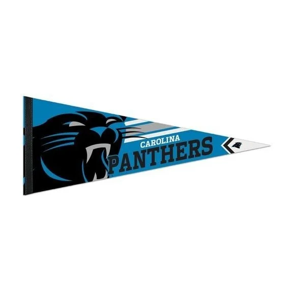 Banderín Premium Roll & Go 12" x 30" Carolina Panthers