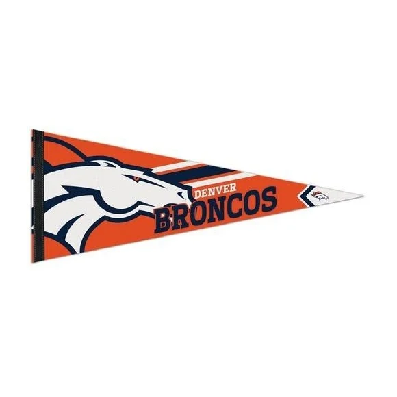 Banderín Premium Roll & Go Broncos de Denver 12" x 30