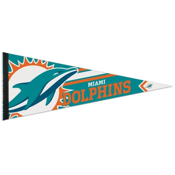 Miami Dolphins Premium Roll & Go-vimpel 12" x 30"